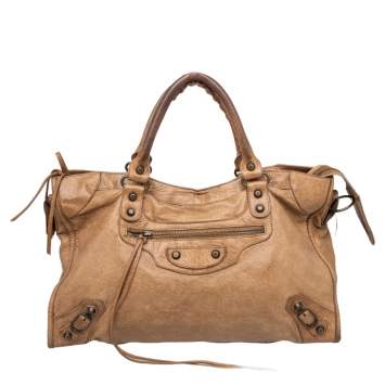 Pre Owned Balenciaga Caramel Chevre Leather BH City Bag 