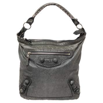 Pre Owned Balenciaga Ciel Leather Day Bag