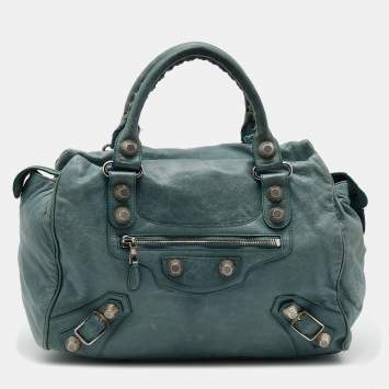 Pre Owned Balenciaga Tempete Leather GSH Midday Bag