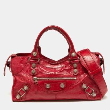 Pre Owned Balenciaga Sang Leather GSH Part Time Bag
