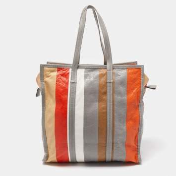 Pre Owned Balenciaga Multicolor Leather Medium Bazar Bag