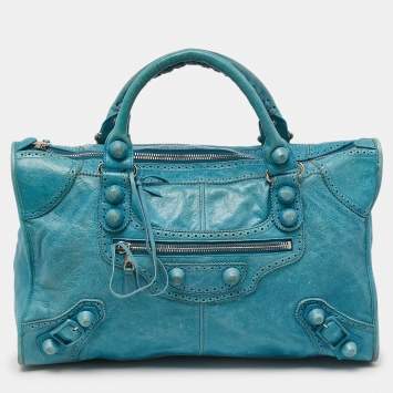 Pre Owned Balenciaga Cyclade Leather Brogues Work Tote