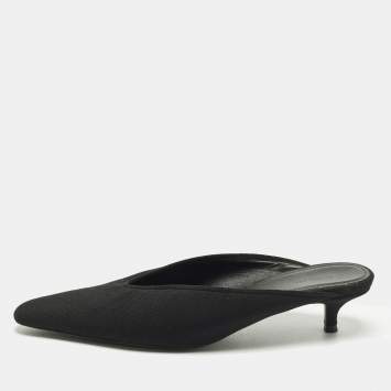 مملوكة مسبقًا Balenciaga Knife Size 39 Black Knit Fabric Mules