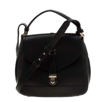 Pre Owned Bally Black Leather Crossbody Bag