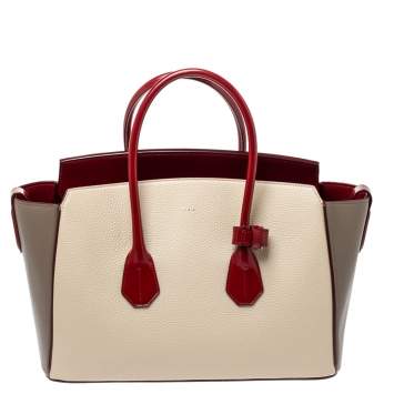 Pre Owned Bally Tricolor Leather Medium Sommet Tote
