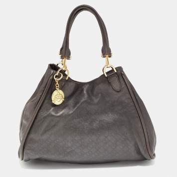 Pre Owned Bally Brown Leather Shoulder Bag