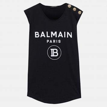 Pre Owned Balmain Cotton Sleeveless Top 34
