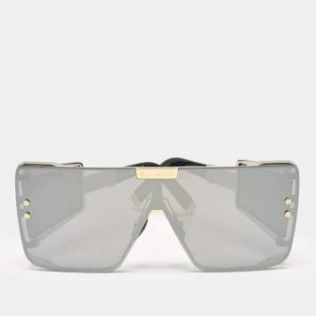 Pre Owned Balmain Black Limited Edition 082/450 Wonder Boy Shield Sunglasses