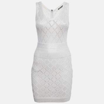 オールインワン・サロペット Balmain Chain Strap Mini Dress Balmain Black Tweed Chain Strap Mini Dress M Balmain | TLC