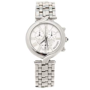 Pre Owned Pierre Balmain Silver Stainless Steel B5531.38.82 Women's Wristwatch 40 MM
