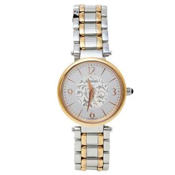 Pre Owned Balmain Silver Yellow Gold PVD Stainless Steel 1658 Bellafina Mini Women's Wristwatch 29MM