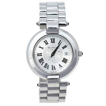 Pre Owned Balmain Silver Stainless Steel 2101 Quartz Women's Wristwatch 35 mm