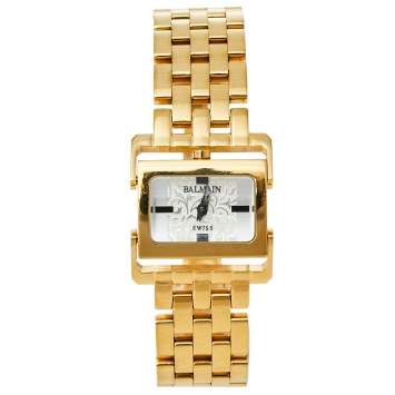 Pre Owned Balmain Silver Gold Tone Stainless Steel 2089 Women's Wristwatch 24 mm