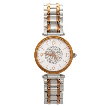 Pre Owned Balmain Silver Two-Tone Stainless Steel Bellafina Mini 1658 Women's Wristwatch 29 mm