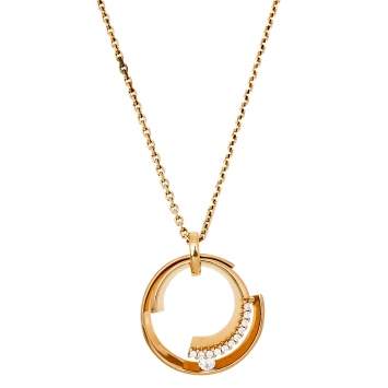 Pre Owned Bernard H. Mayer Emma Infinite Diamonds 18k Yellow Gold Pendant 