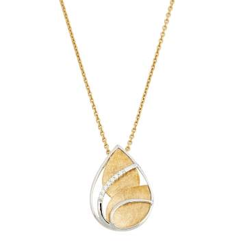 Bernhard H. Mayer Golden Cove Diamond 18k Two Tone Gold Pendant