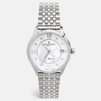  Bernhard H. Mayer Mother Of Pearl Stainless Steel Diamond Muses BH07/CWF Women's Wristwatch 36 mm