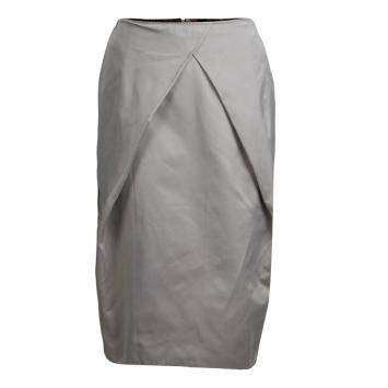 Pre Owned Boss by Hugo Boss Grey Straight Fit Skirt S