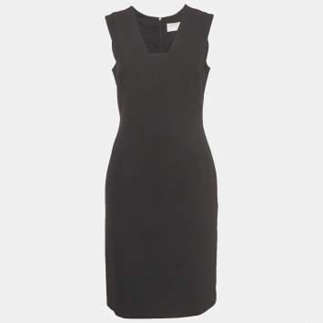 Pre Owned Boss By Hugo Boss Black Knit Sleeveless Dasala Sheath Dress M