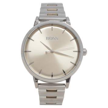 Pre Owned Hugo Boss Yellow Two Tone Stainless Steel Classic HB.369.314.3349 Women's Wristwatch 36 mm