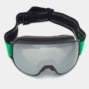 Pre Owned Bottega Veneta Black Mirrored Ski Goggles