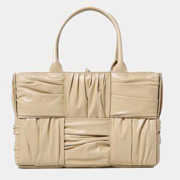 Pre Owned Bottega Veneta Leather Aero Tote Bag