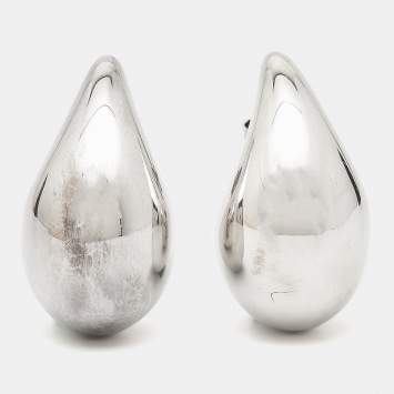 Pre Owned Bottega Veneta Drop Sterling Silver Earrings