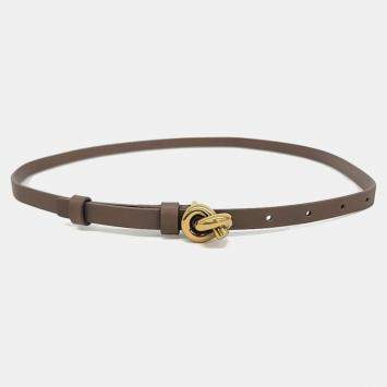مملوكة مسبقًا Bottega Veneta Brown Leather Belt