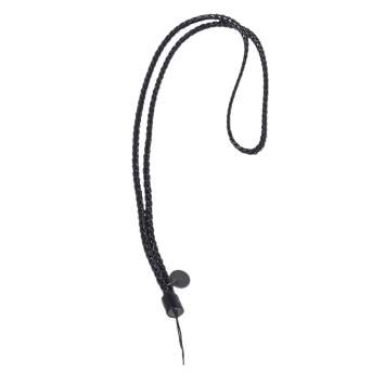 Pre Owned Bottega Veneta Black Intrecciato Leather Cell Phone Strap