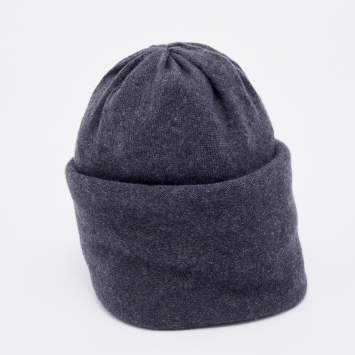 Pre Owned Bottega Veneta Grey Cashmere Beanie Hat