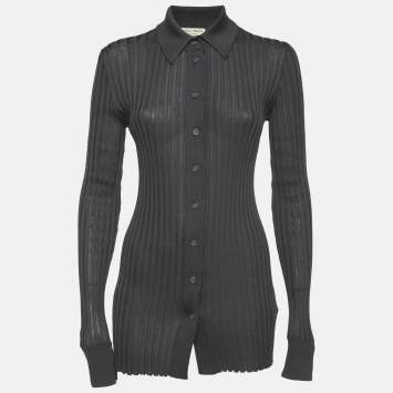 مملوكة مسبقًا كارديفان بوتيغا فينيتا حرير رمادي بزر مقاس صغير - سمول