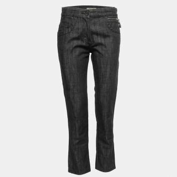Pre Owned Bottega Veneta Black Denim Jeans S Waist 30"
