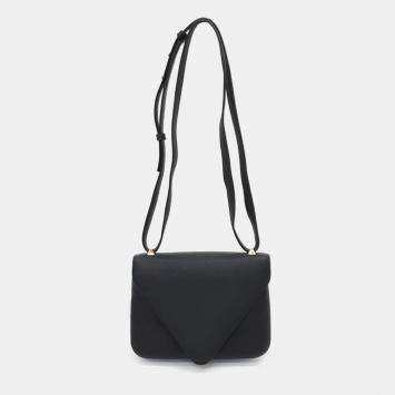 Pre Owned Bottega Veneta Black Leather Mount Shoulder Bag