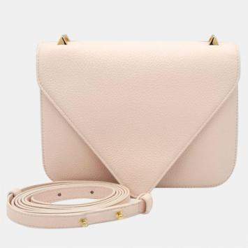 Pre Owned Bottega Veneta Pink Leather Mount Shoulder Bag