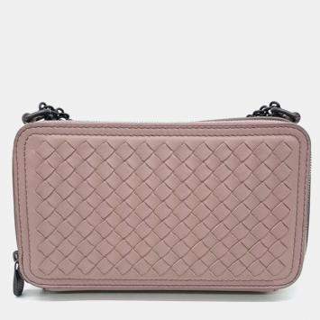 Pre Owned Bottega Veneta Mesh Chain Shoulder Bag