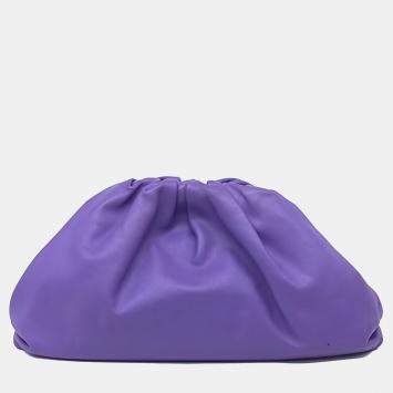 Bottega Veneta Purple Leather Butter Calf Pouch bag
