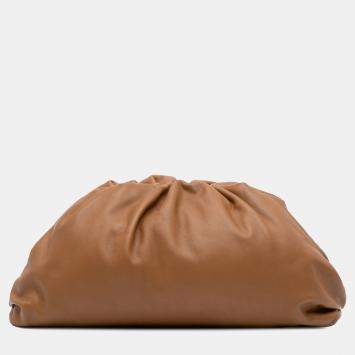 Bottega Veneta Brown Lambskin The Pouch