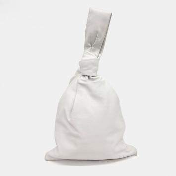 Pre Owned Bottega Veneta White Leather BV Twist bag
