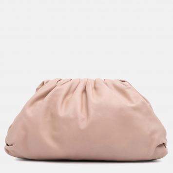 Bottega Veneta Beige Lambskin The Pouch