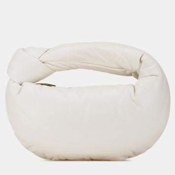 Bottega Veneta White Mini Nappa Puffy Jodie