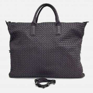 Pre Owned Bottega Veneta Black Leather convertible bag