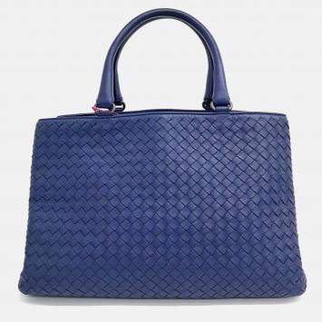 Pre Owned Bottega Veneta Leather mesh tote bag