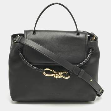 Pre Owned Bottega Veneta Black Leather Small Ciao ciao Top Handle Bag