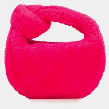 Pre Owned Bottega Veneta Pink Mini Shearling Jodie