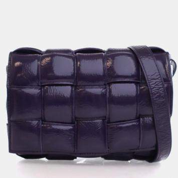 Pre Owned Bottega Veneta Purple Cassette Bag