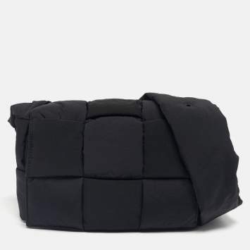 مملوكة مسبقًا حقيب ة كتف بوتيغا فينيتا كاسيت جلد إنترشياتو بيج فاتح متوسطة