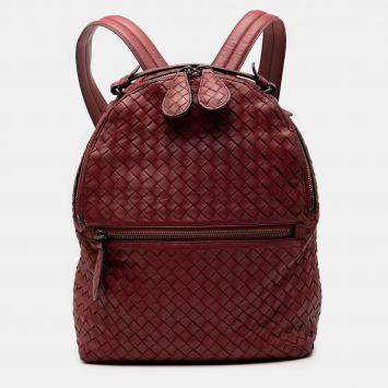 Pre Owned Bottega Veneta Nappa Intrecciato Backpack