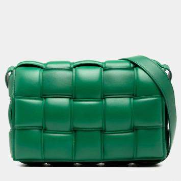 مملوكة مسبقًا حقيبة كروس بودي بوتيغا فينيتا كاسيت مبطنة نابا انتريشياتو أخضر