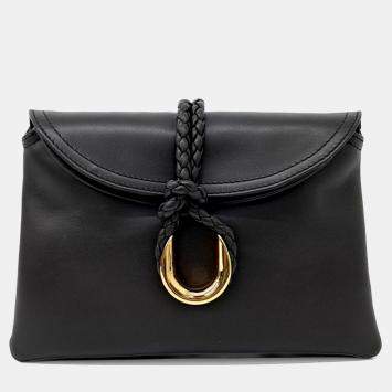 Pre Owned Bottega Veneta Brown Leather Baby Liberta