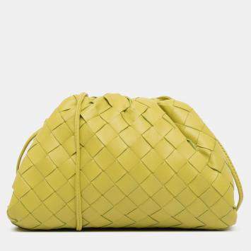 Pre Owned حقيبة كروس بوتيغا فينيتا ذا ميني باوش نابا انتريشياتو أخضر